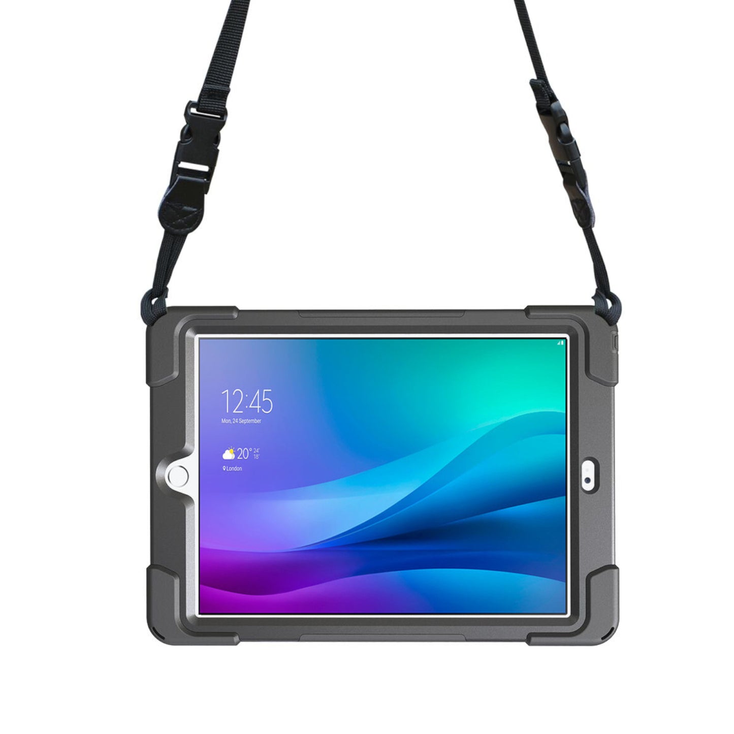Port Designs Pro Shock 360 Rugged Protective and Rotative Folio for Samsung Galaxy Tab A9+ - Black