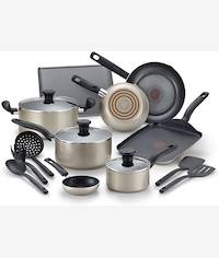Tefal Culinaire 16Piece Nonstick Champagne Cookware Set