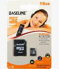 Baseline 16GB MicroSDHC CL10 Memory Card