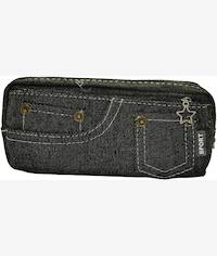 Brainware Black Denim Pencil Case