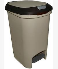 Casey 20 Litre Step On Pedal Waste Bin Beige And Brown
