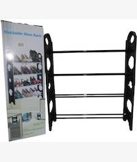 Nordic Wind 4 Tier 12 Shoes Stackable Rack