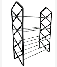 Nordic Wind Cross 4 Tier 12 Shoe Rack