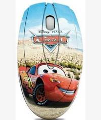 Disney Blue & White Cars Optical USB Mouse