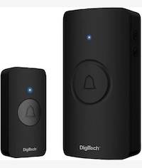 Digitech 100 Metres Wireless Doorbell Black
