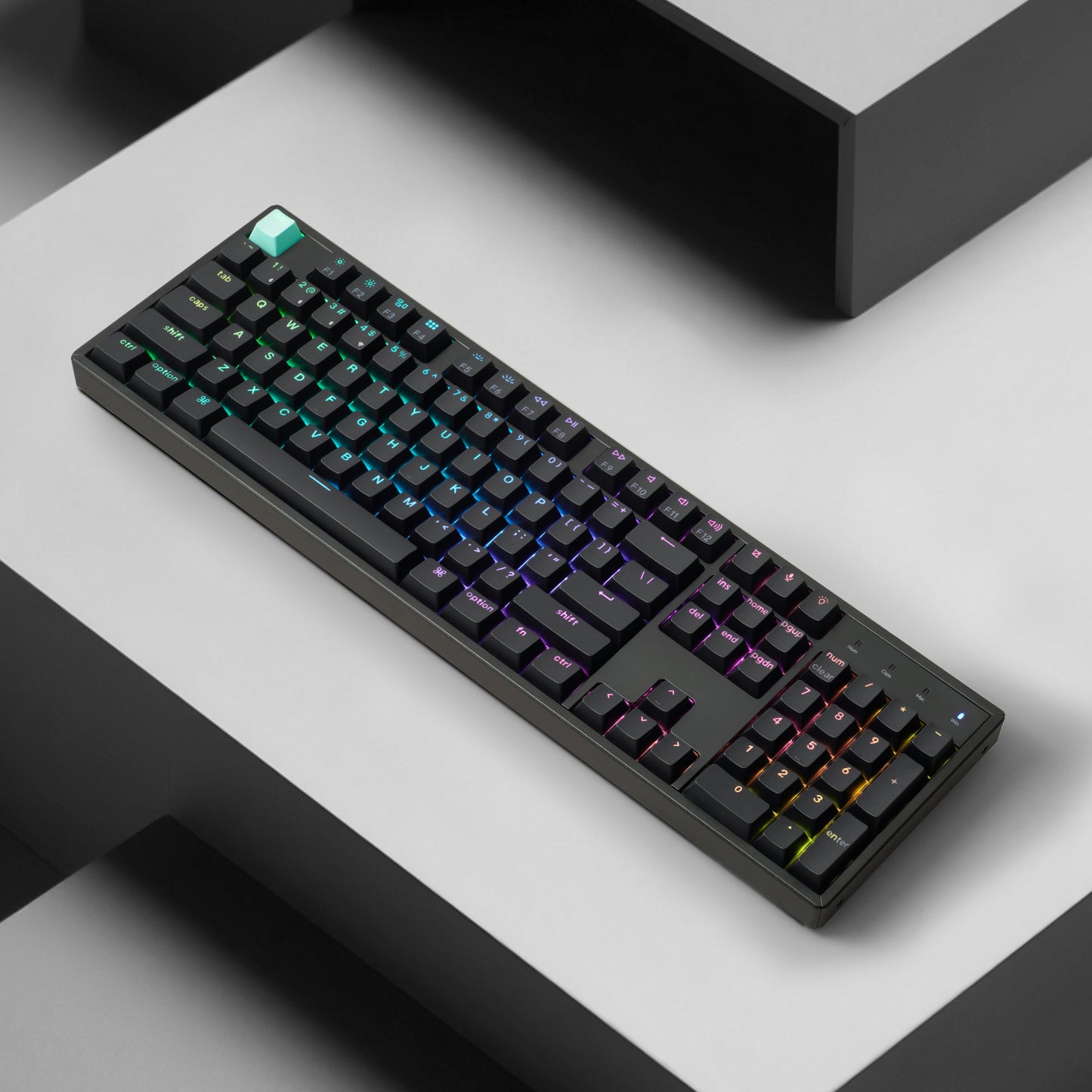 Keychron K10 HE 100% Hot-Swap Gateron Dbl-Rail Nebula Switch RGB Wireless Keyboard - Black