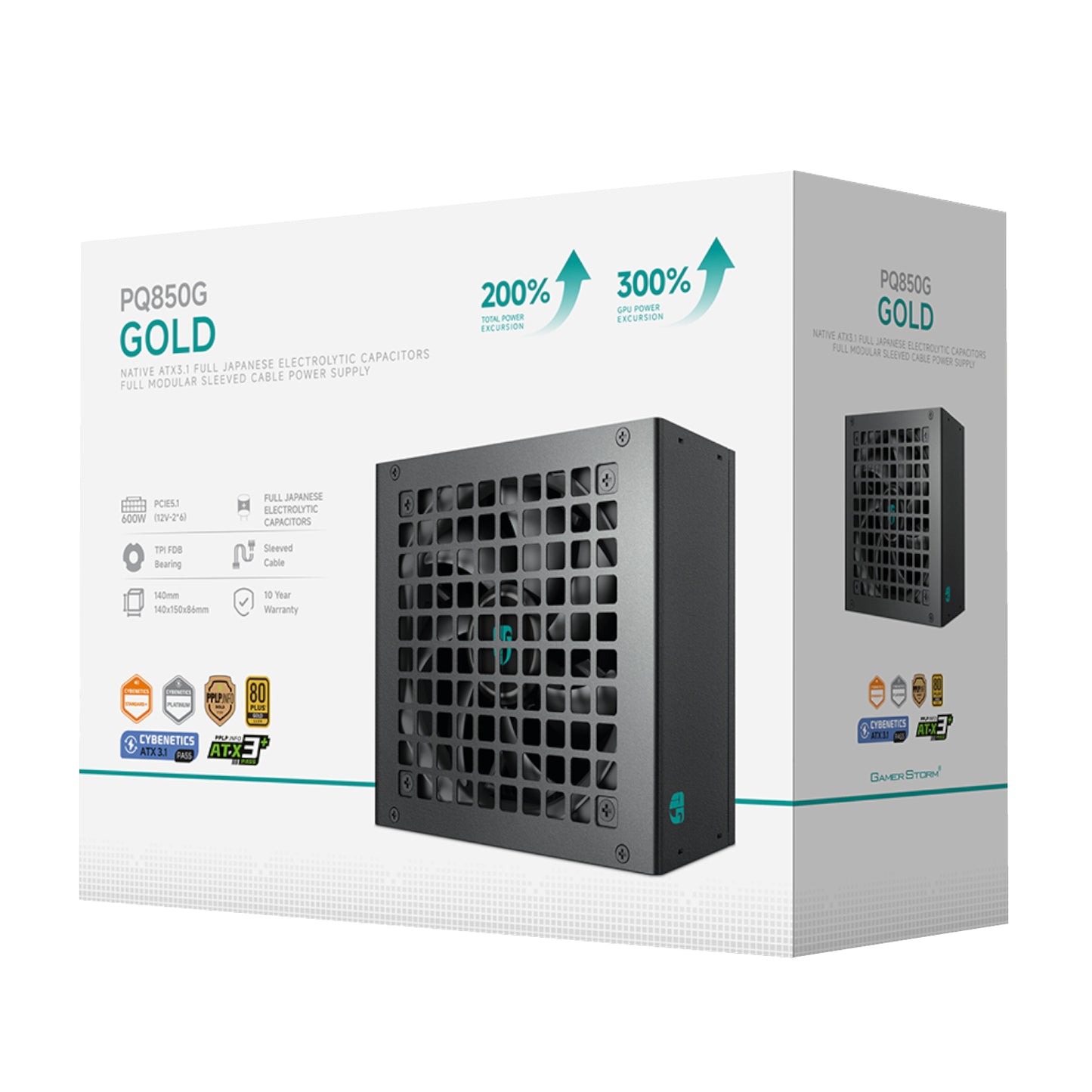 DeepCool PQ850G Series 850W 80 PLUS Gold Modular Power Supply