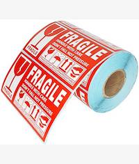 UniQue Fragile 90mm x 50mm Label Sticker Roll