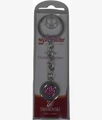 Promate Crystal Keyring Silver And Pink