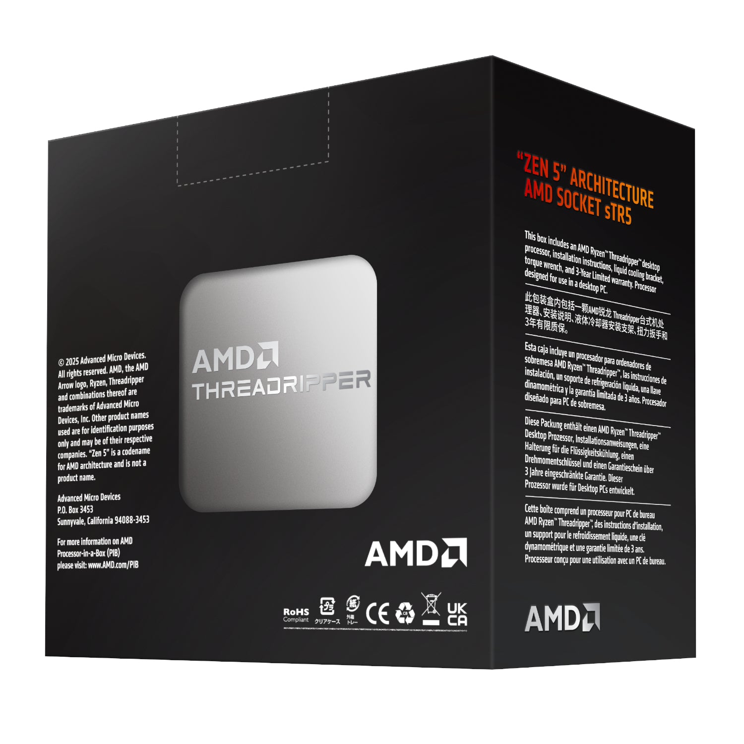 AMD Ryzen Threadripper 9970WX 32-Core 4.0GHz CPU