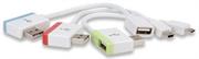 Manhattan iLynk Hub+ - USB Hub, Micro & Mini USB Adapter