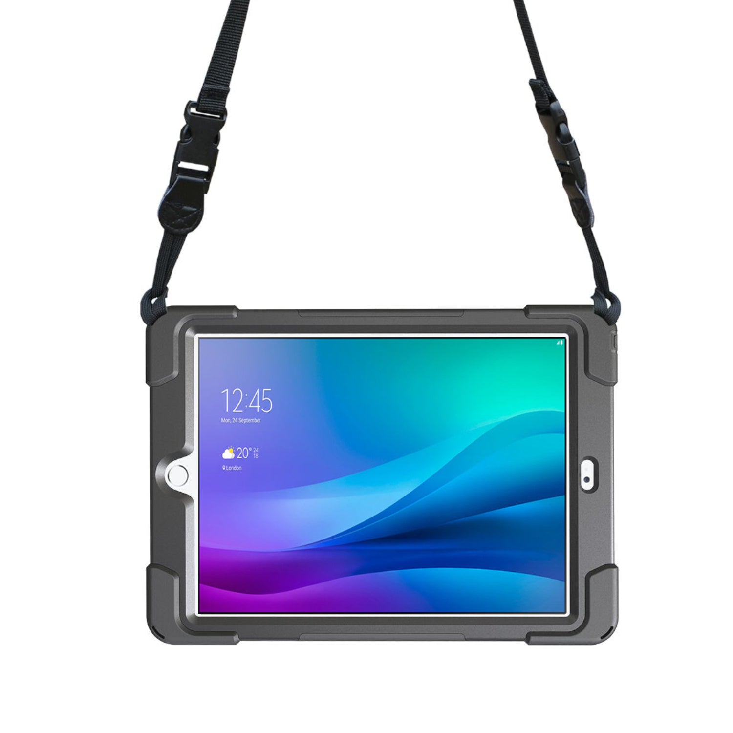 Port Designs Pro Shock 360 Rugged Protective and Rotative Folio for Samsung Galaxy Tab A9+ - Black