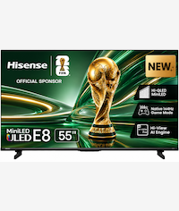 Hisense 55 Inch E8S UHD Mini LED 144Hz Smart TV