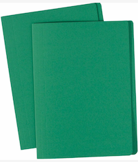 Marlin A4 Flat File Folders Green Pack of 100