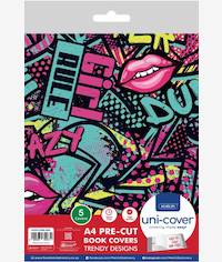 Marlin A4 Girl Rule Precut Book Covers 5 Pack