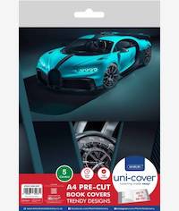 Marlin A4 Bugatti Precut Book Covers 5 Pack