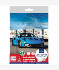 Marlin A4 PreCut Book Covers Porsche 5pack