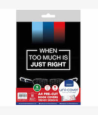 Marlin A4 BMW Power Precut Book Covers 5PK