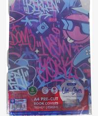 Marlin A4 Graffiti Precut Book Covers 5 Pack