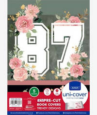 Marlin A4 87 Floral PreCut 5 Pack Book Cover