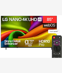 LG 85 Inch NU850B6LA NANO 4K UHD Smart TV