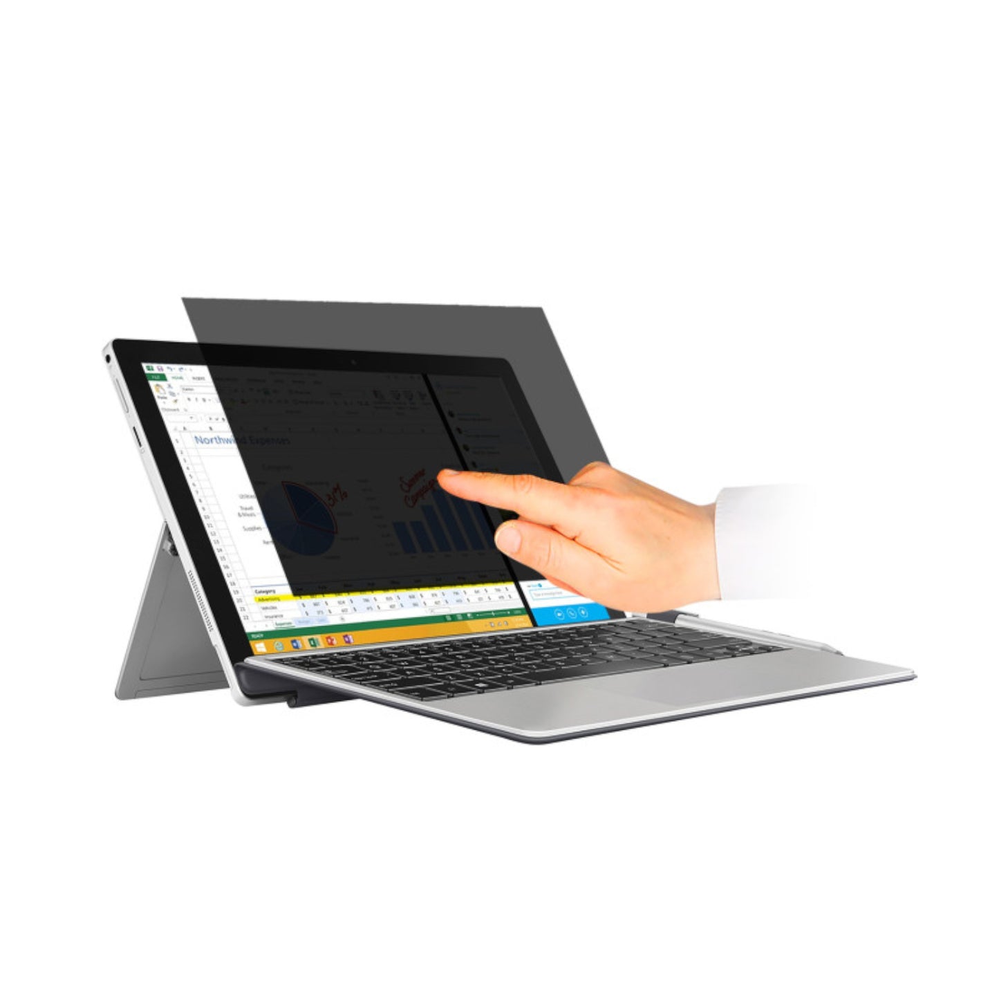 Port Designs 13.3" Touch Screen Privacy Filter