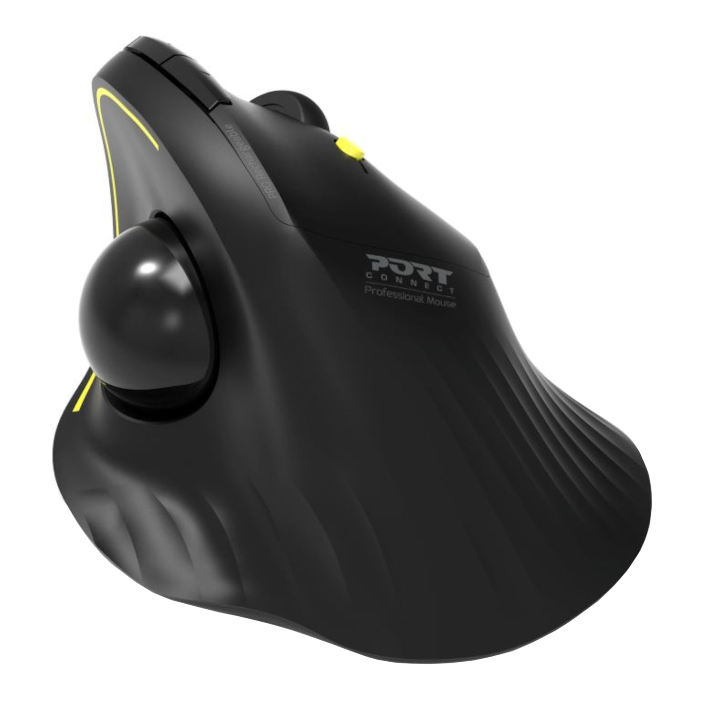 Port Connect Bluetooth + Wireless Rechargeable Ergonomic Trackball Mouse