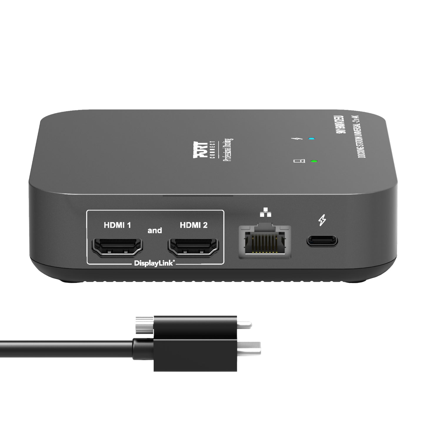 Port Connect Multi-port USB Type-C 2x4K Office Docking Station