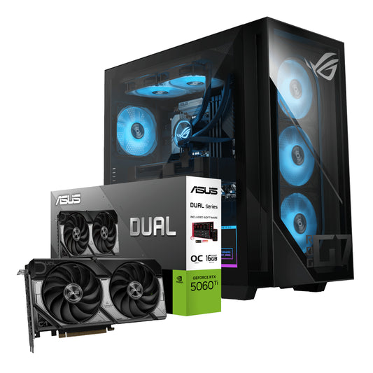Asus ROG G700 Intel® Core™ Ultra 5 Windows 11 Home PC (RTX 5060 Ti DUAL | 16GB DDR5 | 1TB NVMe)