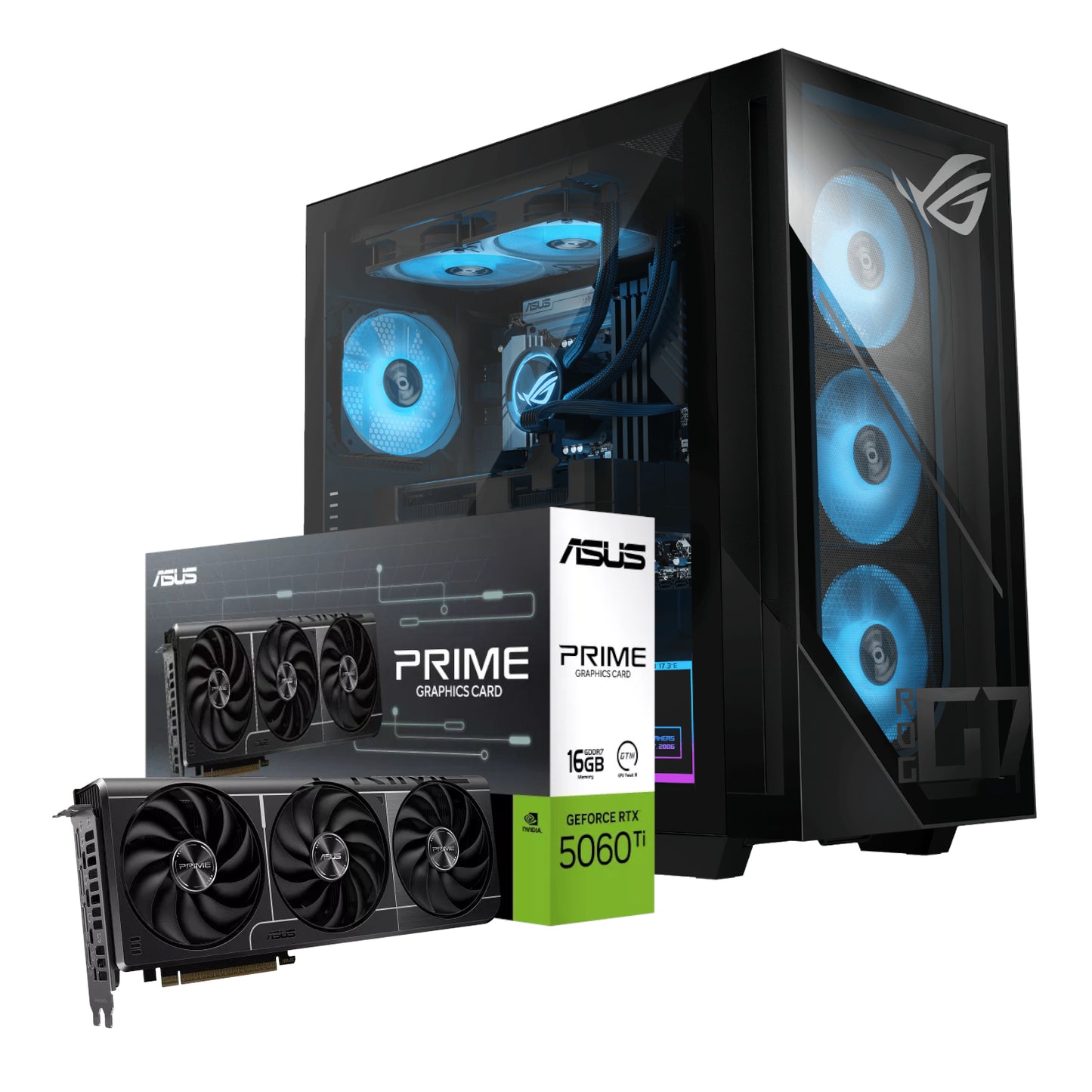 Asus ROG G700 Intel® Core™ Ultra 5 Windows 11 Home PC (RTX 5060 Ti PRIME | 16GB DDR5 | 1TB NVMe)