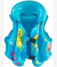 Casey Kids Medium Inflatable Swimming Vest Blue