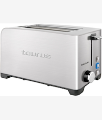 Taurus 4 Slice 1400W Stainless Steel Brushed Toaster