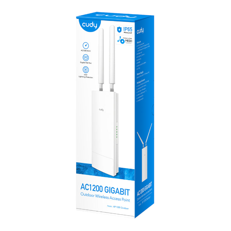 Cudy AC1200 Gigabit Dual Band Ceiling Access Point- Outdoor