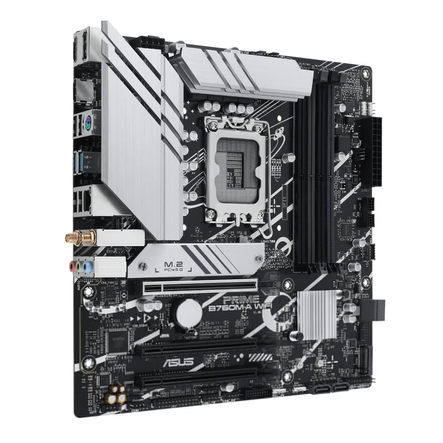 Asus PRIME B760M-A WIFI LGA1700 and Asus Prime LC 240 ARGB Liquid CPU Cooler Bundle