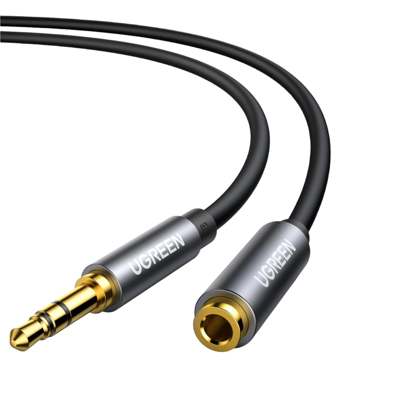 UGREEN AV118 3.5mm AUX Extension Cable 1m – Male to Female –(Black)