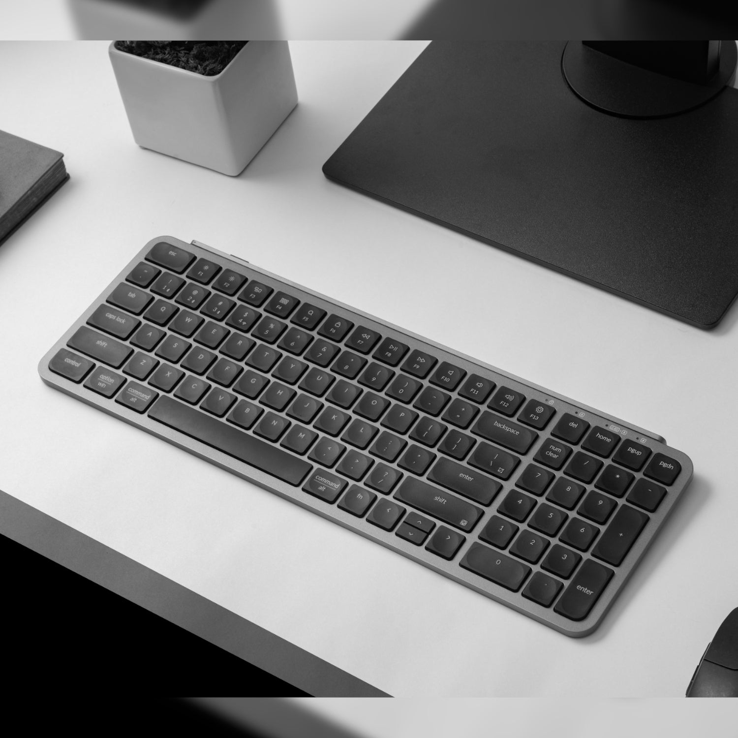Keychron B2 Pro Ultra-Slim 96% Wireless Keyboard - Space Gray