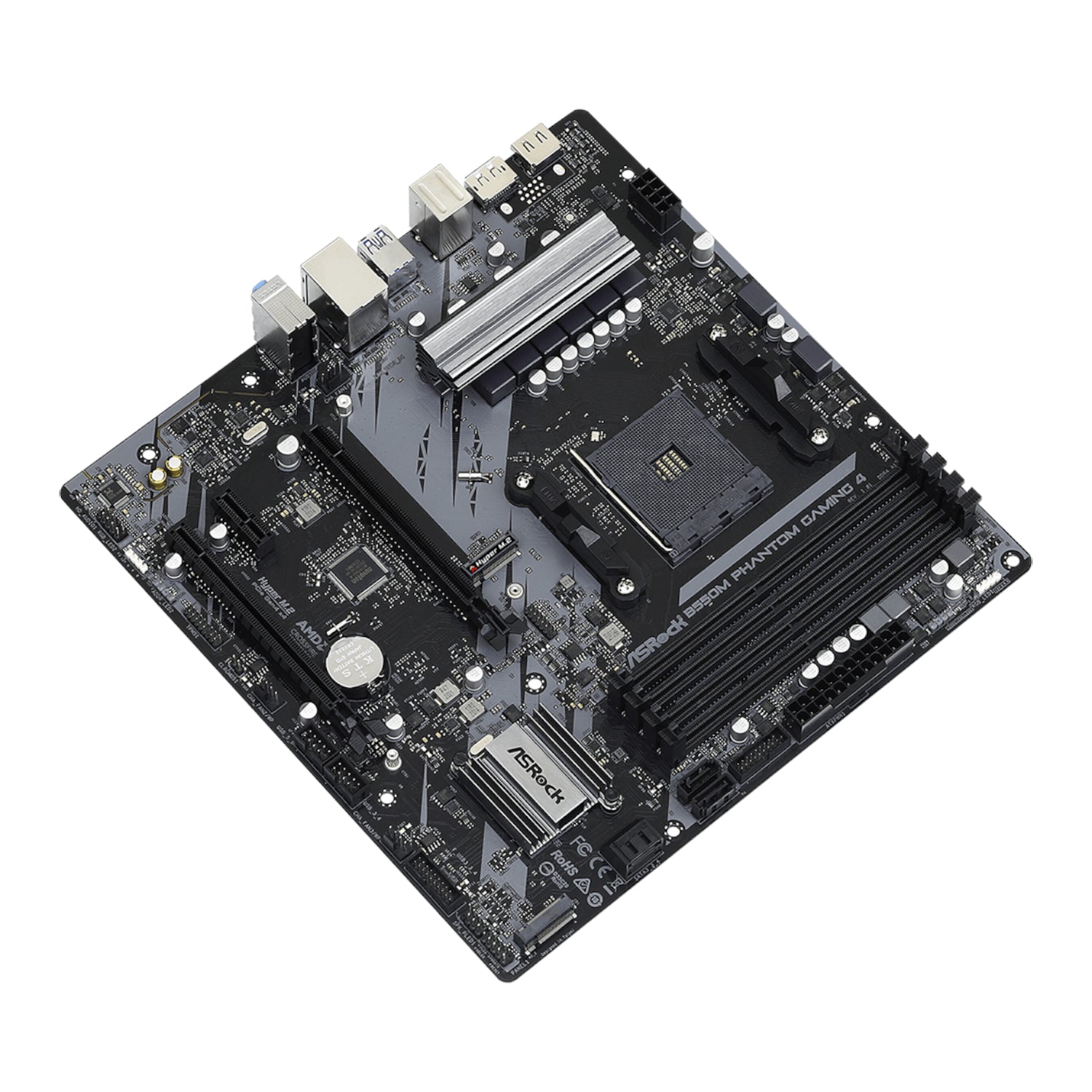 ASRock B550 Phantom Gaming 4 AM4 M-ATX Motherboard