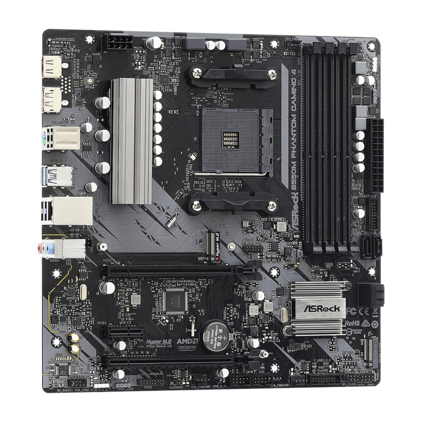 ASRock B550 Phantom Gaming 4 AM4 M-ATX Motherboard