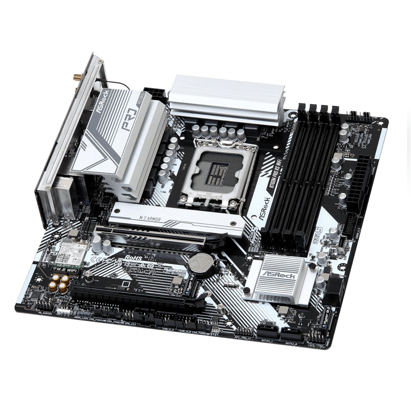 ASRock B760M Pro RS WiFi Intel LGA 1700 MATX Gaming Motherboard