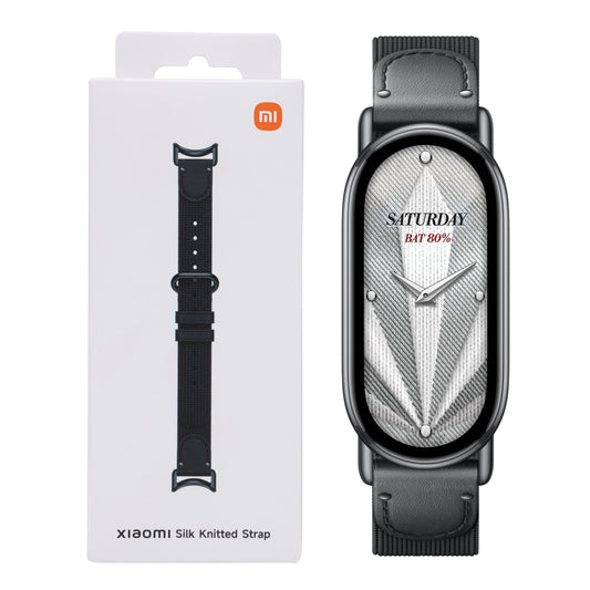 Xiaomi Smart Band 10 Knitted Silk Strap - Ebony Black