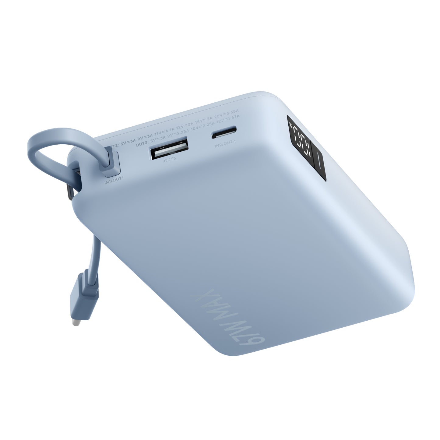 Xiaomi 67W Power Bank 20000 (Integrated Cable) - Ice Blue