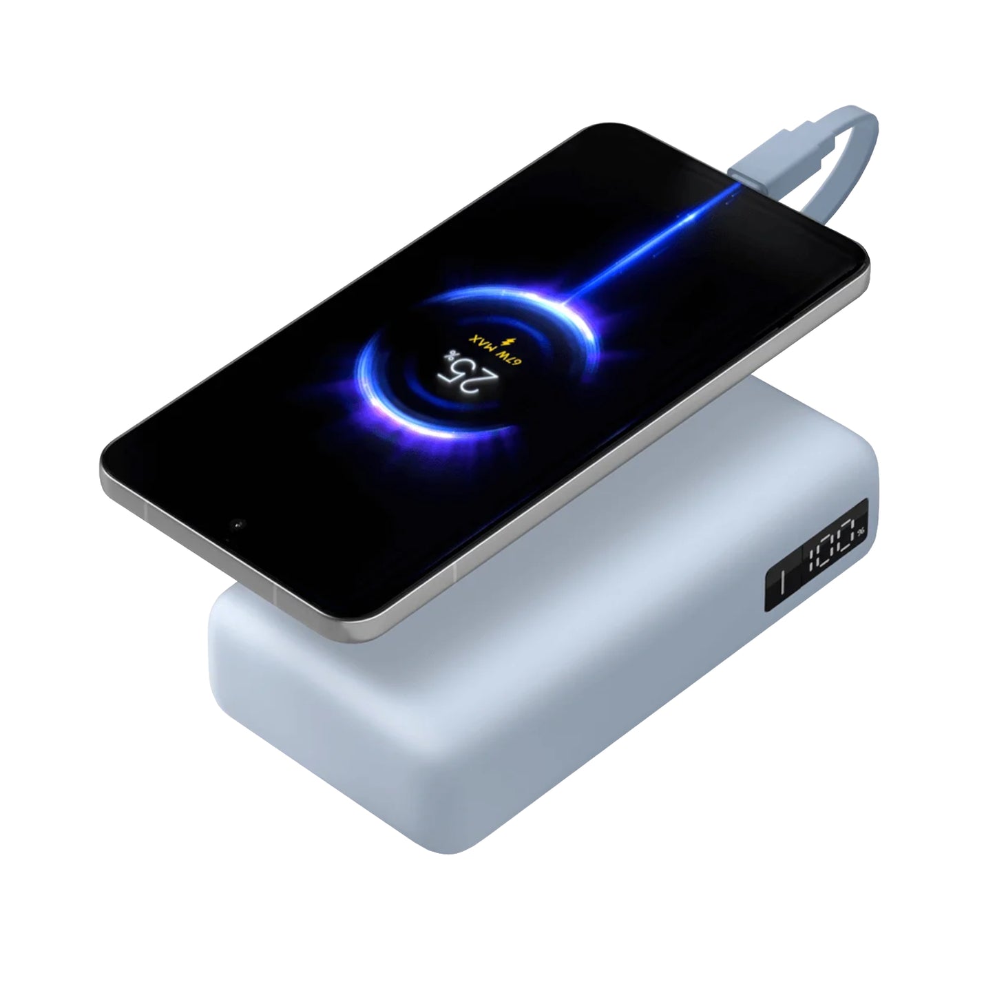 Xiaomi 67W Power Bank 20000 (Integrated Cable) - Ice Blue