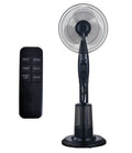 Alva Air 40cm Pedestal Mist Fan Black with remote My Store