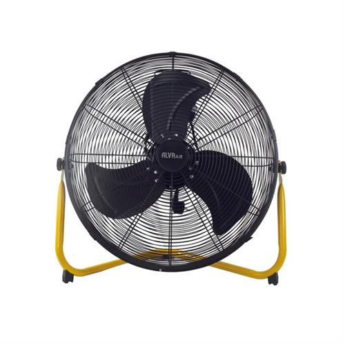 Alva Air 50cm Black With Yellow 160w Floor Fan My Store