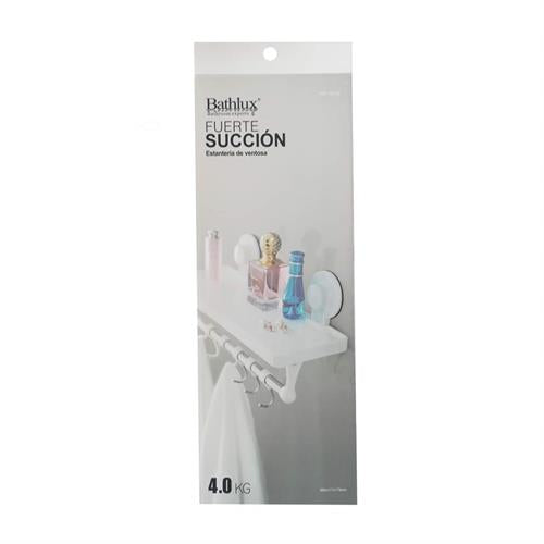 Bathlux Shelf with Hanging Rack and Suction Cup My Store