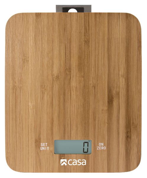 CASA ELECTRONIC BAMBOO KITCHEN SCALE My Store