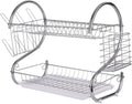 Casey 2 Layer 43cm Stainless Steel Large Dish Rack My Store