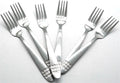 Casey Catering 6 Piece Stainless Steel Dinner Dessert Forks Square Design My Store