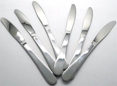 Casey Catering 6 Piece Stainless Steel Dinner Knives Set Plain My Store