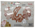 Casey 13pc Rose Gold and White Balloon Set Nr 4 My Store